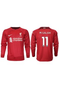 Liverpool Mohamed Salah #11 Voetbaltruitje Thuis tenue 2022-23 Lange Mouw